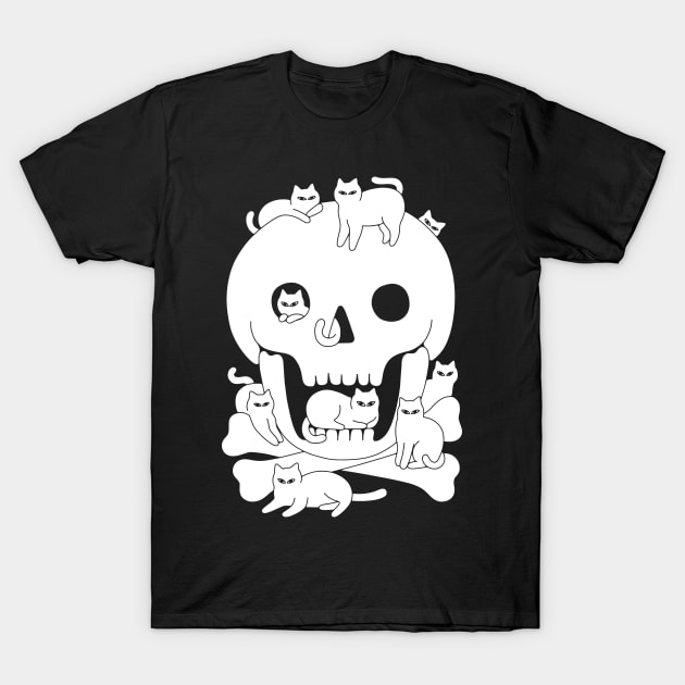 Cats and Crossbones T-Shirt by obinsun